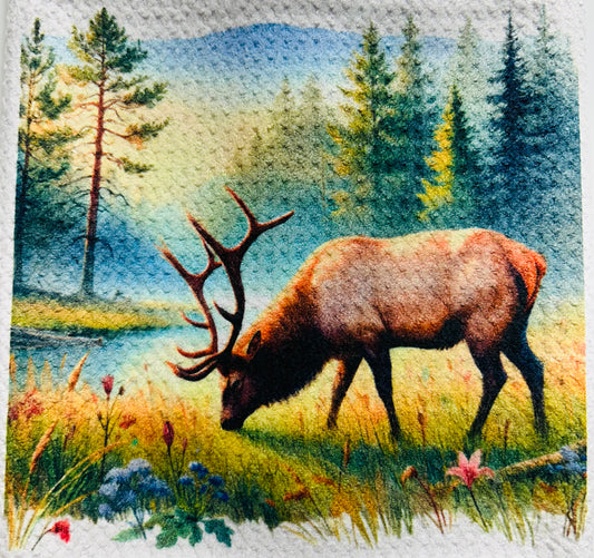 TOWELS - ELK GRAZING