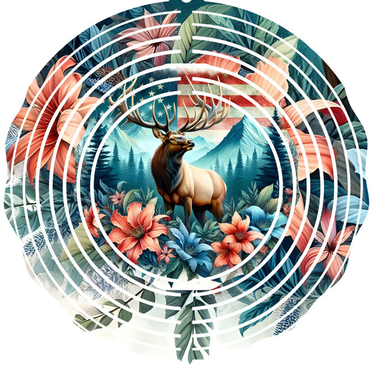 WIND SPINNER - ELK FLORAL