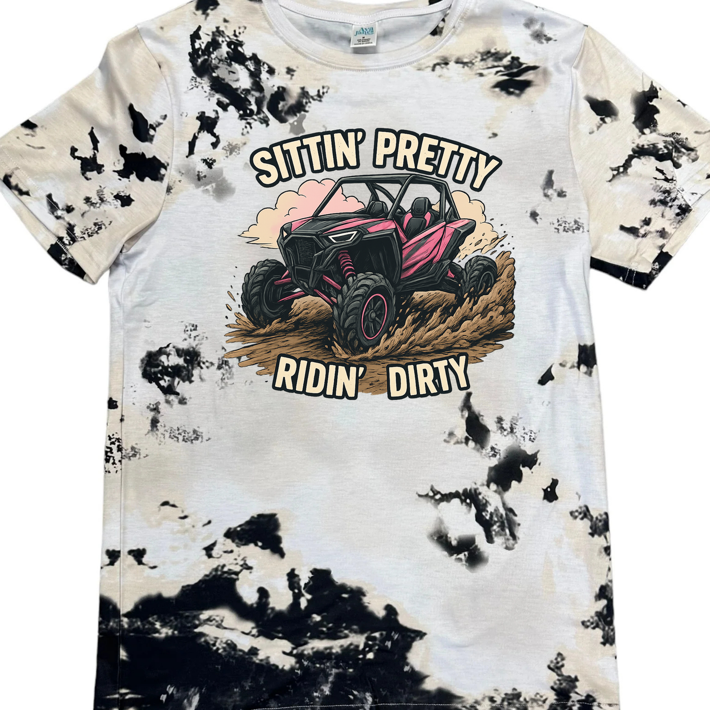 T-Shirts Faux Bleached Patterns - UTV RIDIN' DIRTY