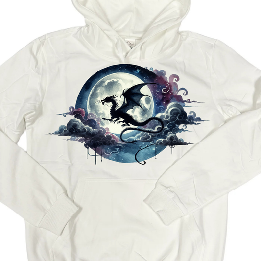 Hoodies Fleece Lined- DRAGON MOON