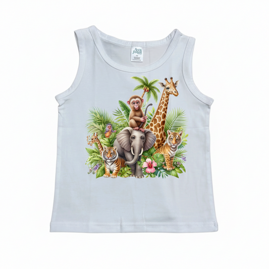 KIDS FLAT BACK (NEW) - JUNGLE ANIMALS