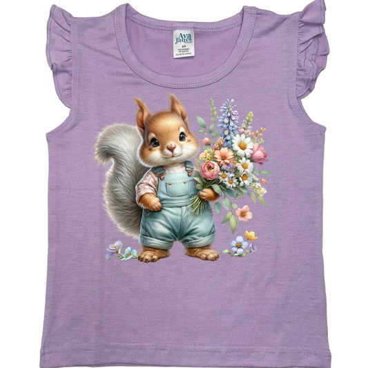 KIDS FLUTTER SLEEVE- SQUIRREL