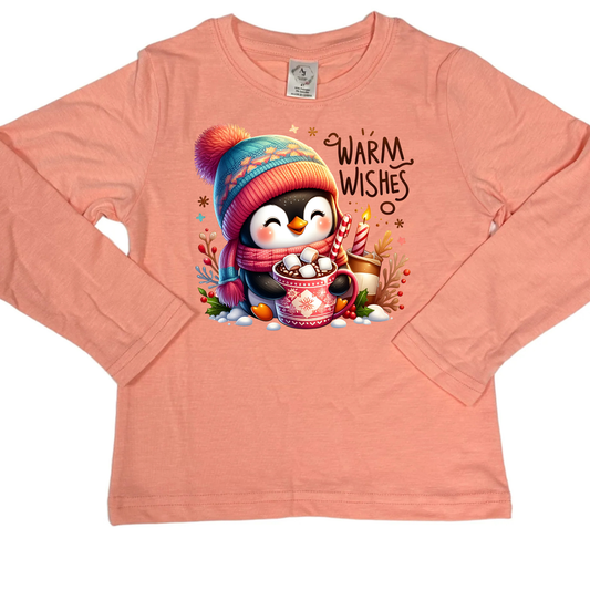 LONG SLEEVE - CHRISTMAS PENQUIN WARM WISHES
