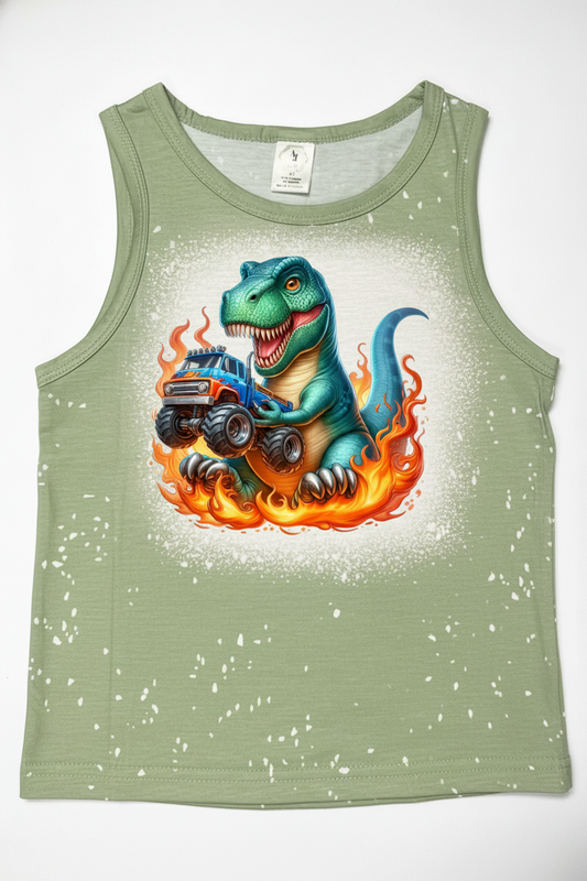 KIDS FAUX BLEACHED- DINO FIRE