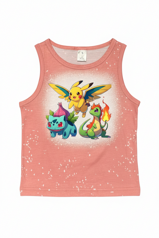 KIDS FAUX BLEACHED- POKEMON