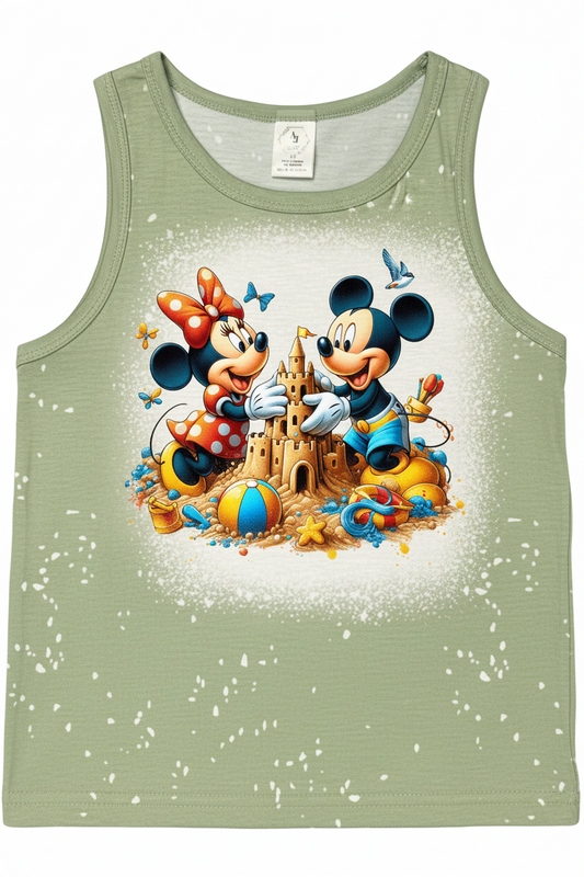 KIDS FAUX BLEACHED- MICKEY & MINNIE SAND