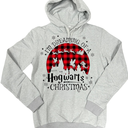 Hoodies Fleece Lined- CHRISTMAS WIZARD CASTLE