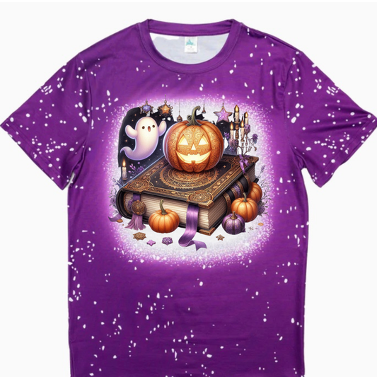 T-Shirts Faux Bleached - HALLOWEEN GHOSTS