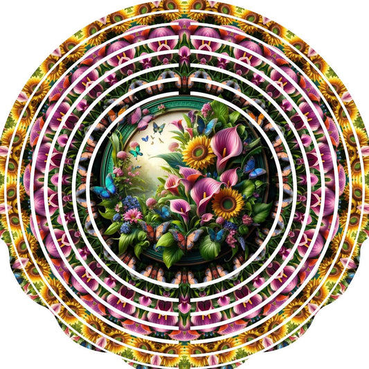 WIND SPINNER - FLOWER BUTTERFLIES
