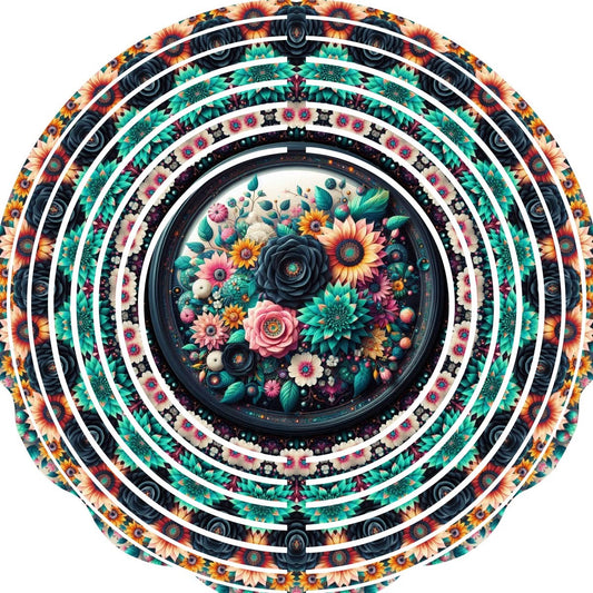 WIND SPINNER - FLOWER BLACK