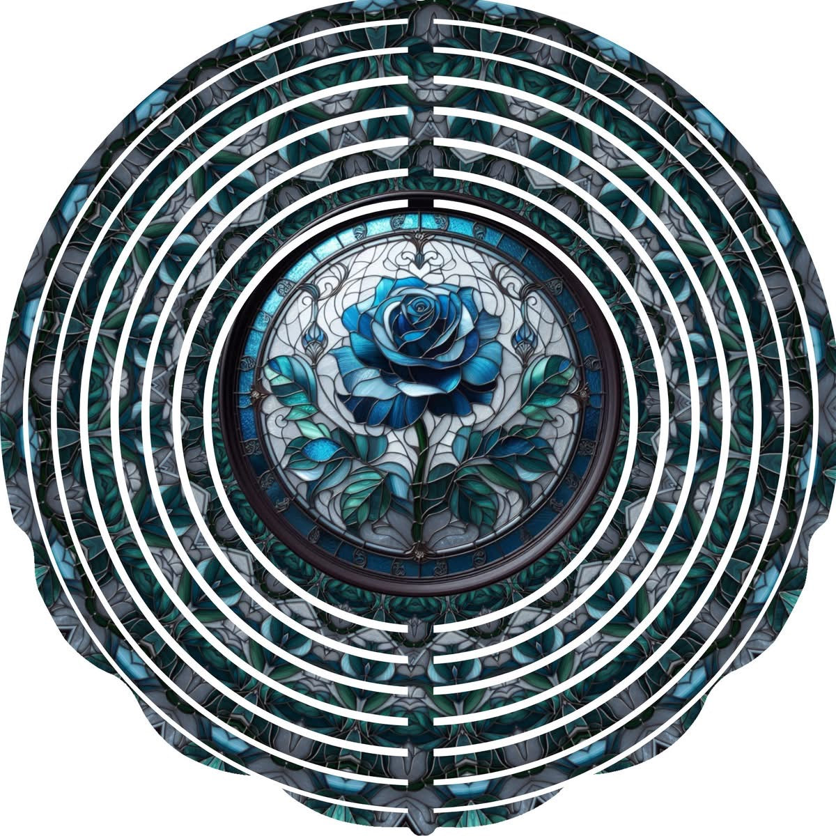 WIND SPINNER - FLOWER BLUE ROSE