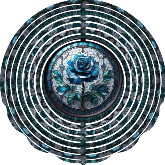 WIND SPINNER - FLOWER BLUE ROSE
