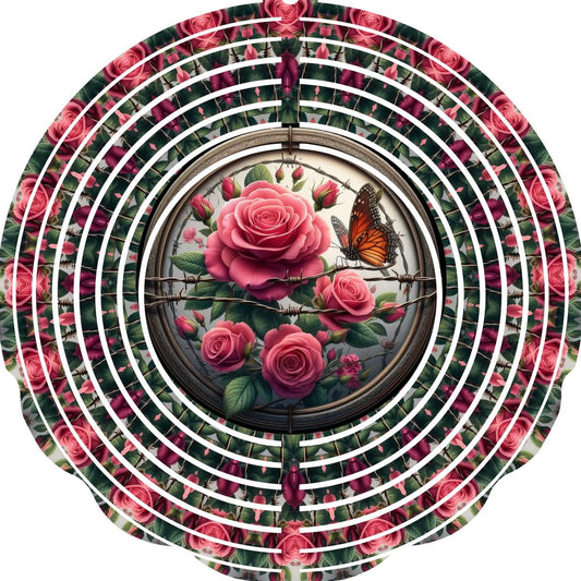 WIND SPINNER - FLOWER PINK ROSE
