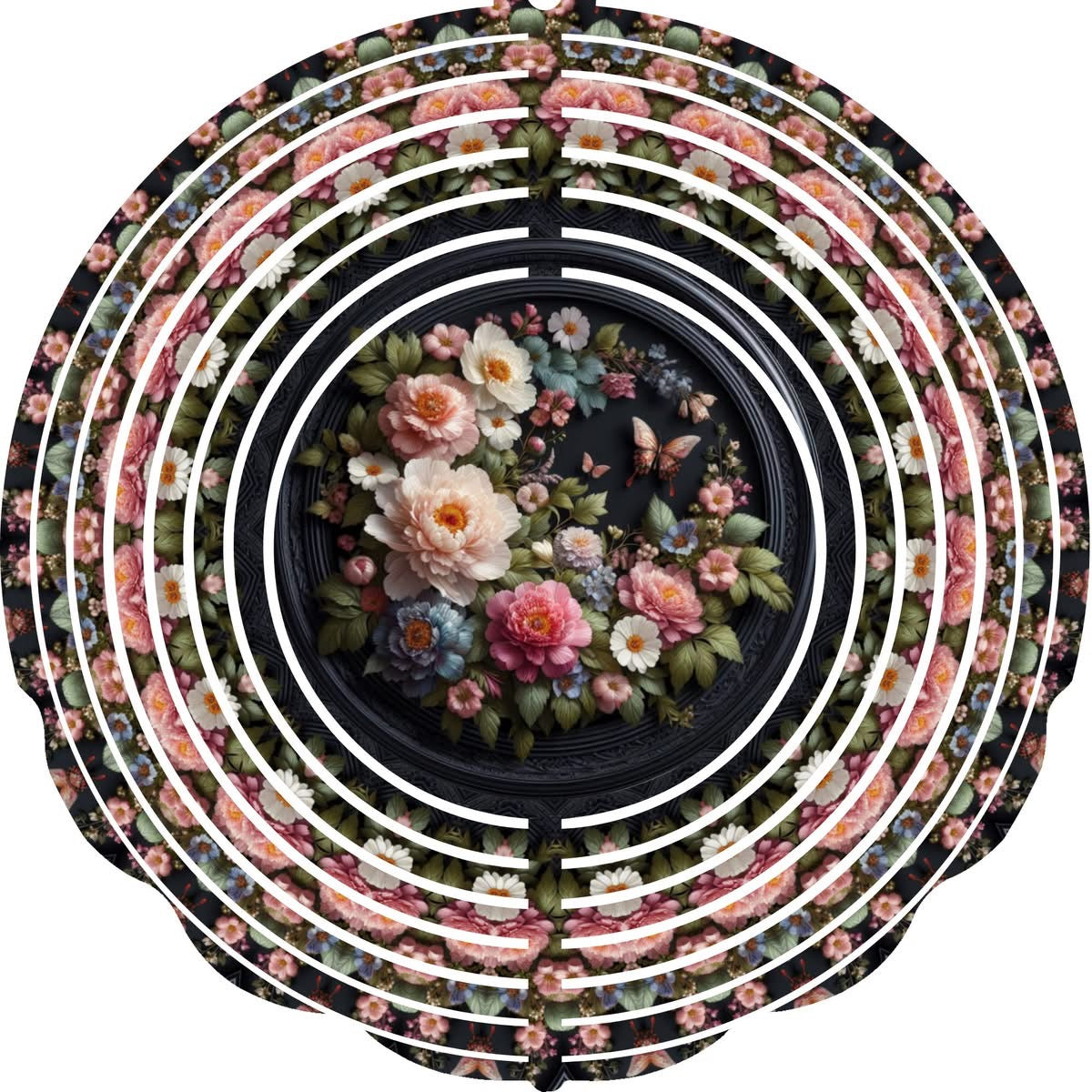 WIND SPINNER - FLOWER DARK BACKGROUND