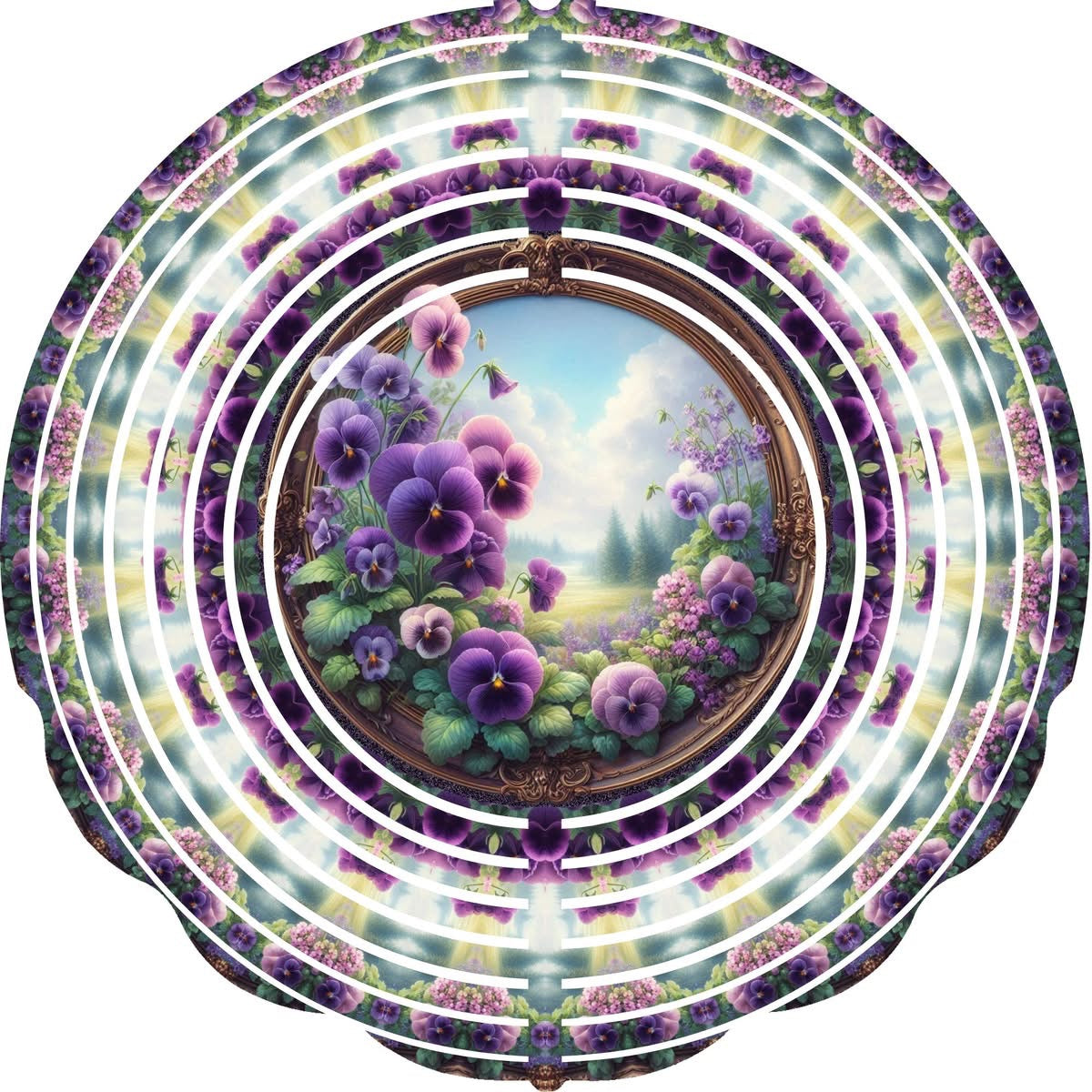 WIND SPINNER - FLOWER PURPLE PASTURE