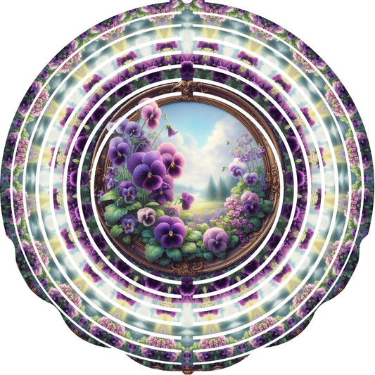 WIND SPINNER - FLOWER PURPLE PASTURE