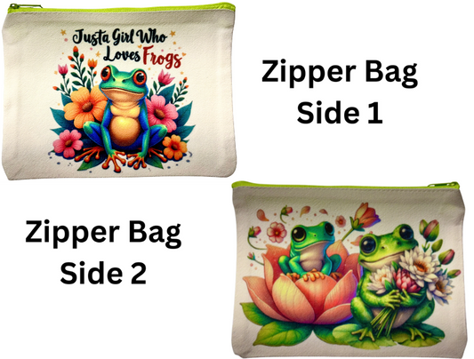 ZIPPER BAG - ANIMAL FROG
