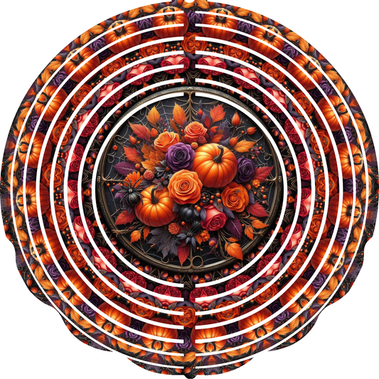 WIND SPINNER - HALLOWEEN PUMPKINS WEB