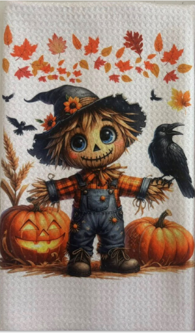TOWELS - FALL SCARECROW PUMPKINS