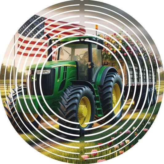 WIND SPINNER - TRACTOR AMERICAN FLOWERS