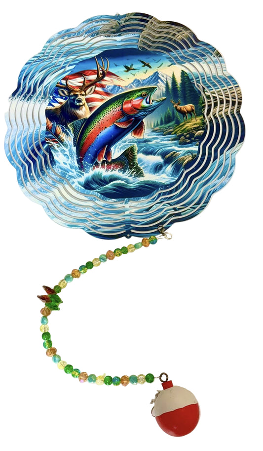 WIND SPINNER - FISH AMERICAN