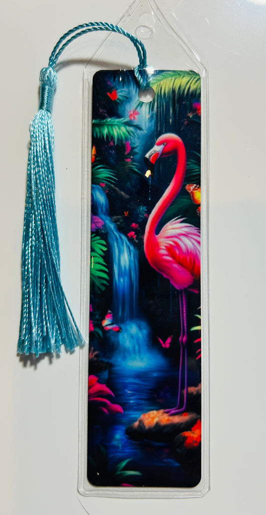 BOOKMARK - FLAMINGO WATER