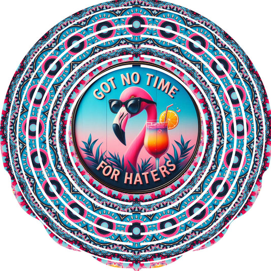 WIND SPINNER - BIRD FLAMINGO GOT NO TIME