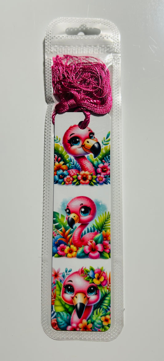 BOOKMARK - FLAMINGO BABY FLORAL