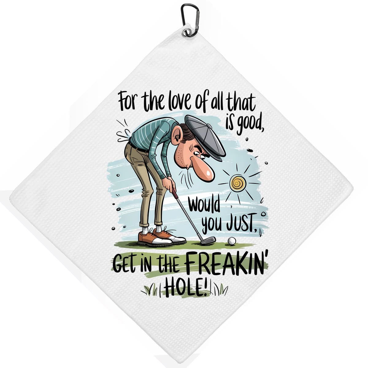 SPORTS TOWEL - GOLF GET IN HOLE