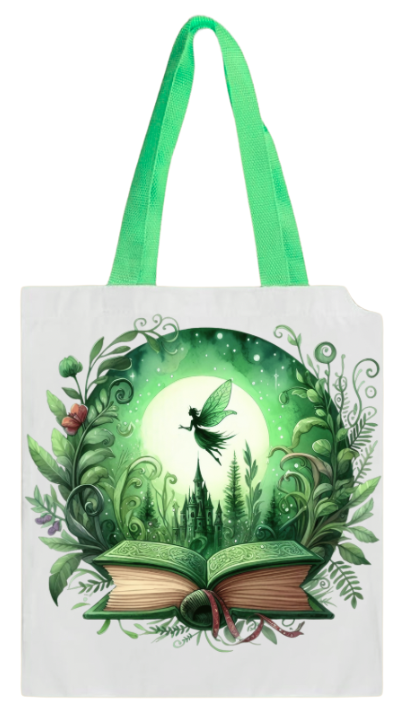 BOOK BAG - FAIRY GREEN