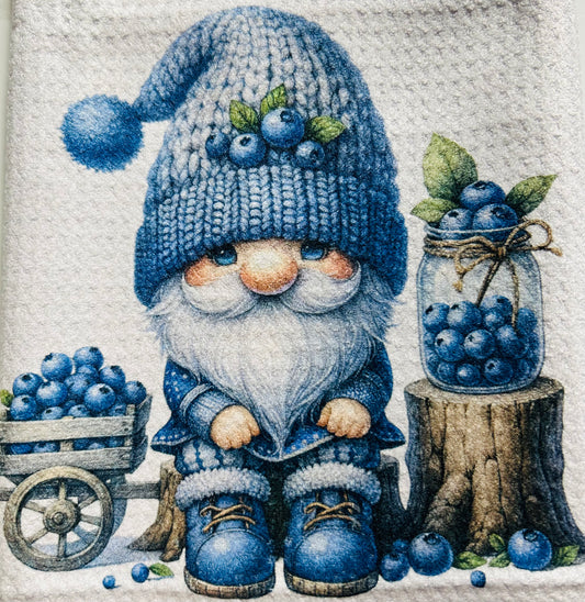 TOWELS - GNOME FRUITS BLUEBERRY JAR