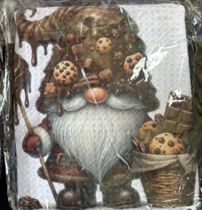 TOWELS - GNOME CHOCOLATE STRAWBERRY ON STICK