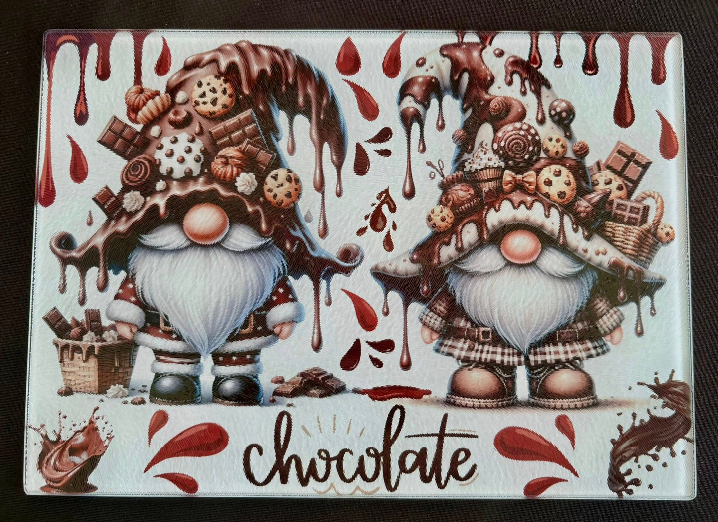 Glass Cutting Board - Gnome