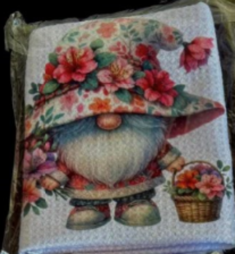 Towels -  Gnome Flowers/Succulents