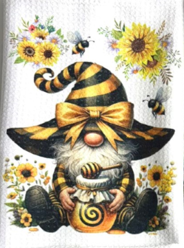 TOWELS - GNOME BEES/HONEY SWIRL JAR