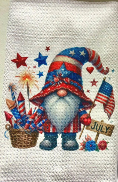 Towels - JULY 4TH GNOME FIREWORK BASKET