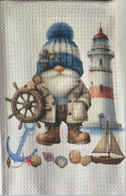 TOWELS - GNOME NAUTICAL LIGHTHOUSE