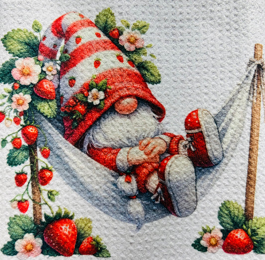 TOWELS - GNOME FRUITS STRAWBERRY HAMMOCK
