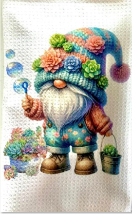 Towels -  Gnome Flowers/Succulents