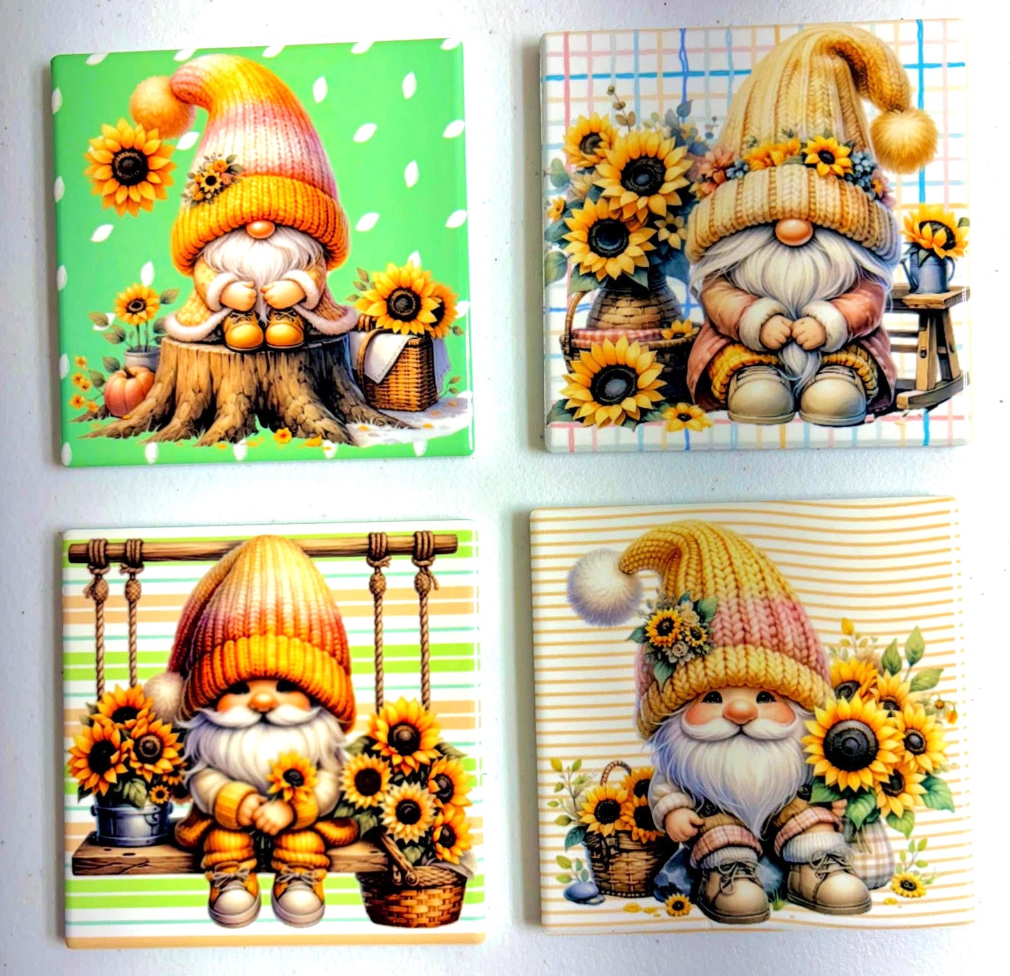 Coasters 4/pk - Gnomes
