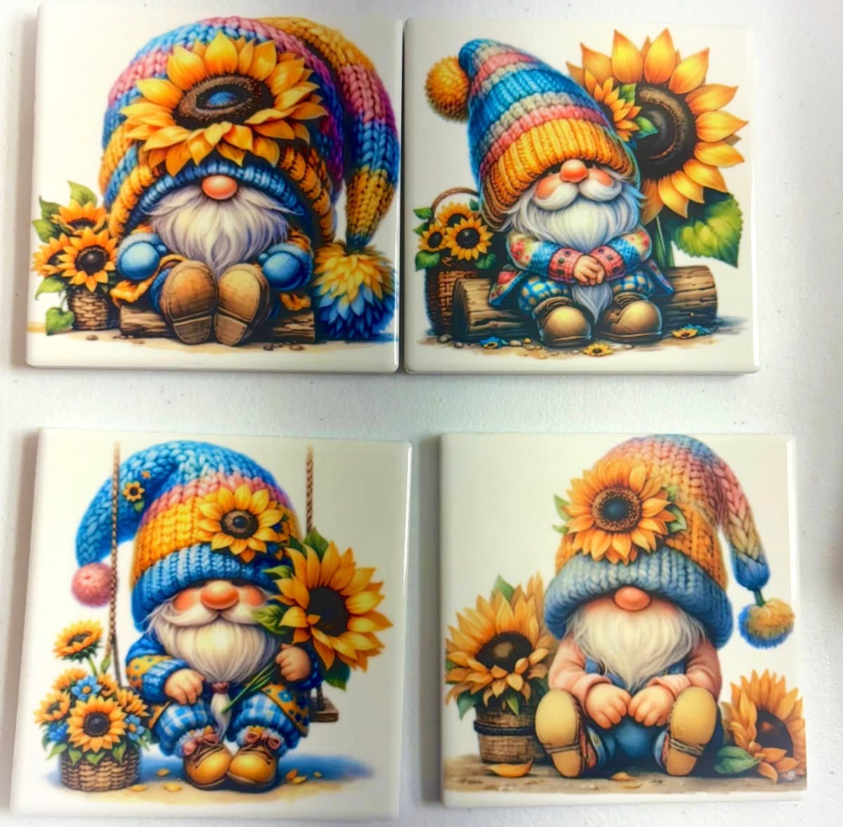 Coasters 4/pk - Gnomes