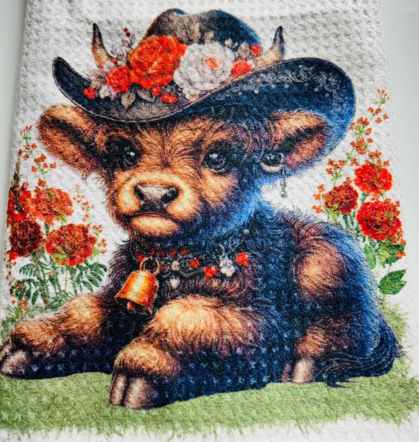 Towels -  Highland Cow Cowboy Hats