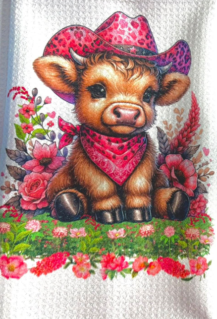 Towels -  Highland Cow Cowboy Hats