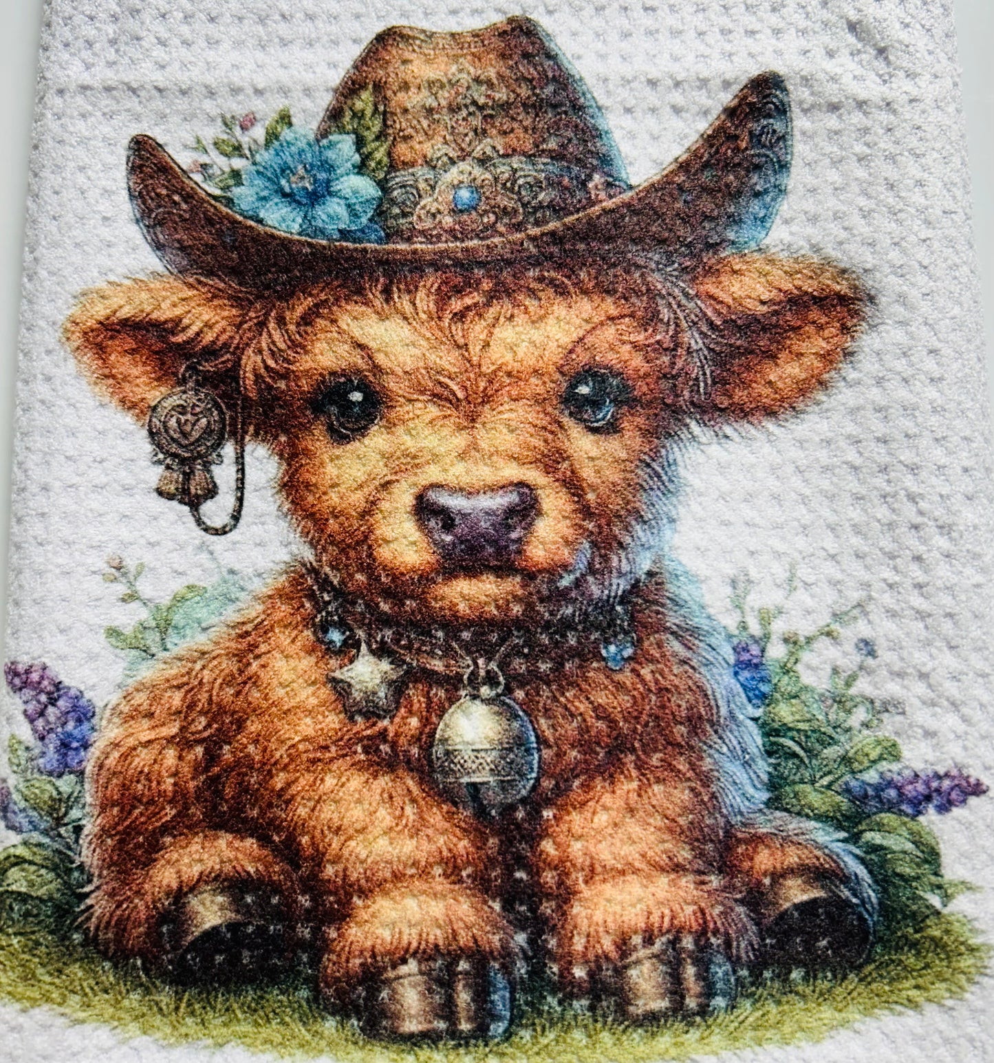 Towels -  Highland Cow Cowboy Hats