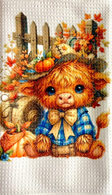 Towels -  Highland Cow Fall