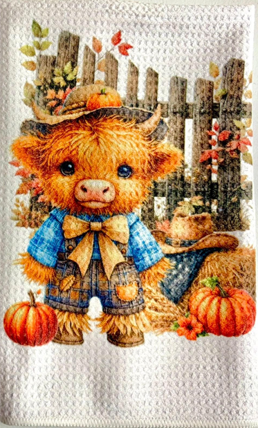 Towels -  Highland Cow Fall