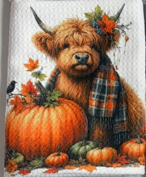 Towels -  Highland Cow Fall