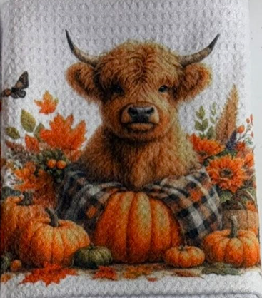 Towels -  Highland Cow Fall