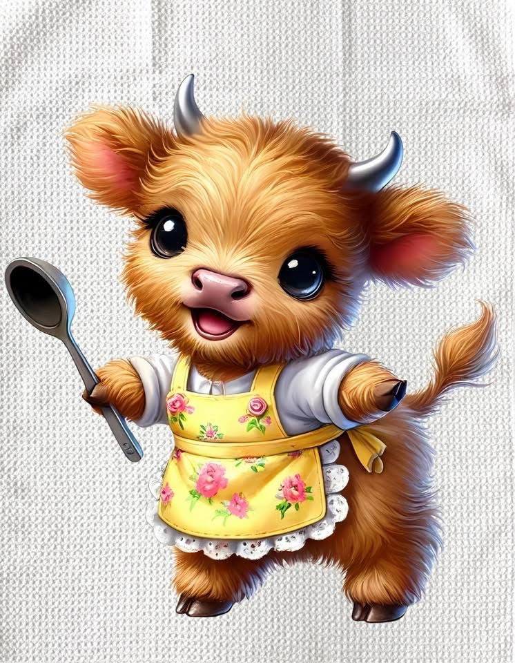 Towels - HIGHLAND COW CHEF