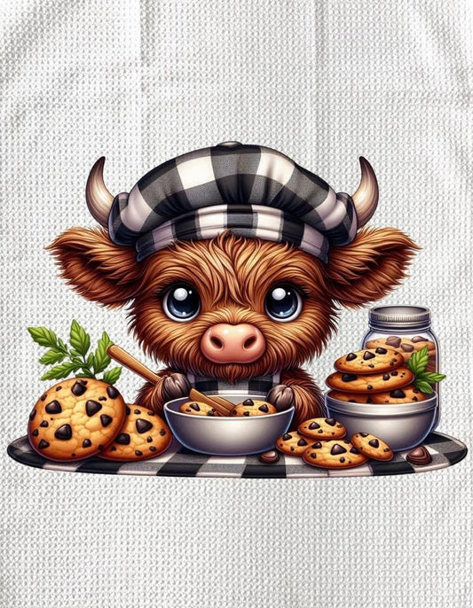 TOWELS - HIGHLAND COW BAKING BOWL